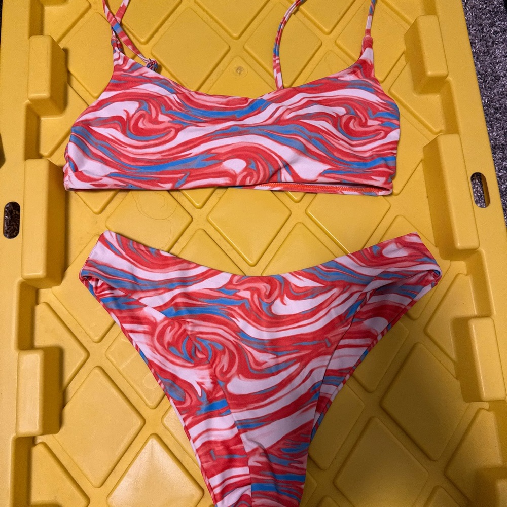 Swirl Pattern Bikini Set